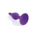 Wtyczka analna z silikonu medycznego - fioletowa, mała, wodoodporna, 10 cm