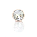 Koreczek analny Plug-Jewellery Pearl Gold S - stal nierdzewna, 7 cm, 2,7 cm średnicy