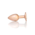 Koreczek analny Plug-Jewellery Pearl Gold S - stal nierdzewna, 7 cm, 2,7 cm średnicy