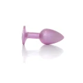 Korek analny Plug-Jewellery Pearl Pink - Stal nierdzewna, 7 cm, diamentowy akcent