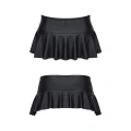 Mini spódniczka wetlook Regnes CRD003 czarna S, elegancka i zmysłowa stylizacja