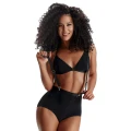 Komplet bielizny damskiej Arcelia XXL - elegancki biustonosz i szorty czarne