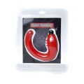 Masażer prostaty wibracyjny Fantasy Red, wodoodporny, ergonomiczny, 13,5 cm