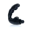 Masażer prostaty z wibracjami, czarny, ergonomiczny, 10,5 cm, TPR/ABS, zdrowie i przyjemność
