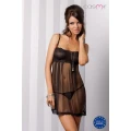 Koszulka nocna NICOLETTE CHEMISE w kolorze czarnym L/XL - Casmir z koronką