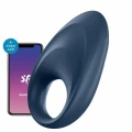 Pierścień erekcyjny Mighty One Black z wibracjami i aplikacją Satisfyer Connect