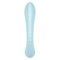 Wibrator króliczek Satisfyer Triple Oh, niebieski, z 3 silniczkami i 12 programami wibracyjnymi
