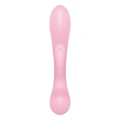 Wibrator typu króliczek Satisfyer Triple Oh z 12 programami wibracyjnymi, różowy