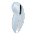 Stymulator łechtaczki Satisfyer Tap & Climax 2, wodoodporny, silikonowy, niebieski
