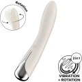 Wibrator obrotowy Satisfyer Spinning Vibe 1 w kolorze beżowym, wodoodporny