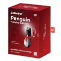 Wibrator wyprofilowany w kształcie pingwina - Penguin Holiday Edition, wodoodporny, silikonowy