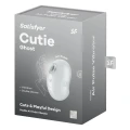 Stymulator łechtaczki Satisfyer Cutie Ghost, silikonowy, wodoodporny, 11 intensywności, 12 programów