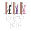 Dildo analne i waginalne, z ergonomicznym uchwytem, różowy, silikonowy, S