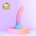 Ergonomiczny dildo XL z przyssawką, aksamitny silikon, długość 21 cm, średnica 4,4 cm
