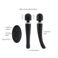Masażer całego ciała MEGAWAND BLACK z 20 programami wibracji i ergonomiczną główką
