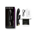 Wibrator łechtaczkowo-G, ultraelastyczny, podgrzewany, czarny, 21,2 cm