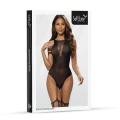 Bodystocking czarny 2040 z dekoltem w kształcie V, rozmiar One Size, elegancki i zmysłowy