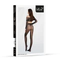 Bodystocking 2071 czarny, dwuczęściowy zestaw, elastyczny, rozmiar One Size