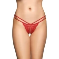 Stringi koronkowe G-String 2495, czerwone, rozmiar S/M, elegancka bielizna damska