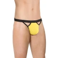 Męskie stringi 4530 – żółte, OneSize, elastyczny materiał, komfort i styl