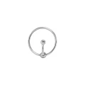 Pierścień na żołądź LOCKED END TORC 40 mm, stal nierdzewna, rozmiar T2, BDSM