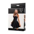 Glossy Marisa, dress, wetlook, black, XL