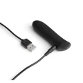 Wibrator bullet z ładowaniem USB, 7 trybów wibracji, wodoodporny, czarny