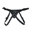 Harness do strap-on z regulacją, skóra PU, silikon, metal - dla odważnych eksperymentów