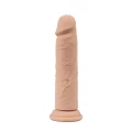 Wibrujące dildo silikonowe 20cm, ergonomiczne, 10 trybów wibracji, bezpieczne dla skóry