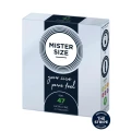 Prezerwatywy MISTER SIZE 47mm dla mężczyzn, naturalny lateks, 3 sztuki
