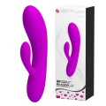 Wibrator stymulujący – PRETTY LOVE ALVIN, 30 funkcji, silikon, violet, 16,9 cm