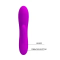 Wibrator stymulujący – PRETTY LOVE ALVIN, 30 funkcji, silikon, violet, 16,9 cm