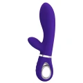 Wibrator silikonowy PRETTY LOVE - THOMAS USB PURPLE, 7 funkcji wibracji, pamięć