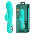 Wibrator do stymulacji punktu G i łechtaczki, 7 funkcji wibracyjnych, silikon, zielony