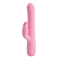 Wibrator rotacyjny i wibrujący PRETTY LOVE - JULIAN z USB, silikonowy, różowy