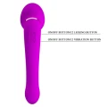 Wibrator stymulujący z funkcją lizania PRETTY LOVE - FAUST, 12 trybów wibracji, fioletowy