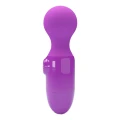 Mini masażer wibracyjny do stymulacji, silikonowy, 30 funkcji wibracji, wodoodporny, fioletowy