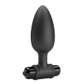 Wibrujący analny plug silikonowy z ergonomicznym kształtem - Mr. Play 11,8 cm