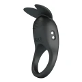Ring wibracyjny do penisa z stymulacją łechtaczki i 10 trybami, silikonowy, Pretty Love Carlton