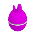 Wibrator silikonowy z pulsacyjną funkcją ssania, USB rechargeable - Gemini Ball