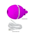 Wibrator silikonowy z pulsacyjną funkcją ssania, USB rechargeable - Gemini Ball