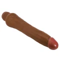 Wibracyjny dildo realistyczne 9.8'', regulowane wibracje, 2 baterie AA, ABS/TPR