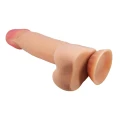 Dildo realistyczne 8,5'' z przyssawką, elastyczne TPR, model BAILE Sliding Skin