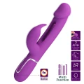 Stymulator łechtaczkowy PRETTY LOVE - Kampas Purple, 7 funkcji wibracji, 4 ustawienia lizania