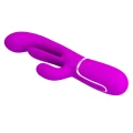 Wibrator króliczek PRETTY LOVE - Shonia Purple, 7 funkcji wibracji i pulsacji, silikon