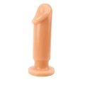 Wibrujące dildo analne o smukłej budowie, 16.5 cm, wodoodporne, T-Skin
