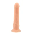 Wibrujący dildo z silikonu płynnego, gładki kształt, długość 22 cm, średnica 4.1 cm