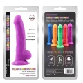 Realistyczne dildo z liquid silicone, długość 21.5 cm, wodoodporne, z przyssawką