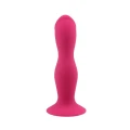 Dildo analny silikonowy Rumpy-Pumpy różowy, wodoodporny, 15 cm długości, 3.5 cm średnicy