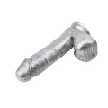Dildo realistyczne Ben Dover-Silver z przyssawką, hipoalergiczne PVC, 19,5 cm